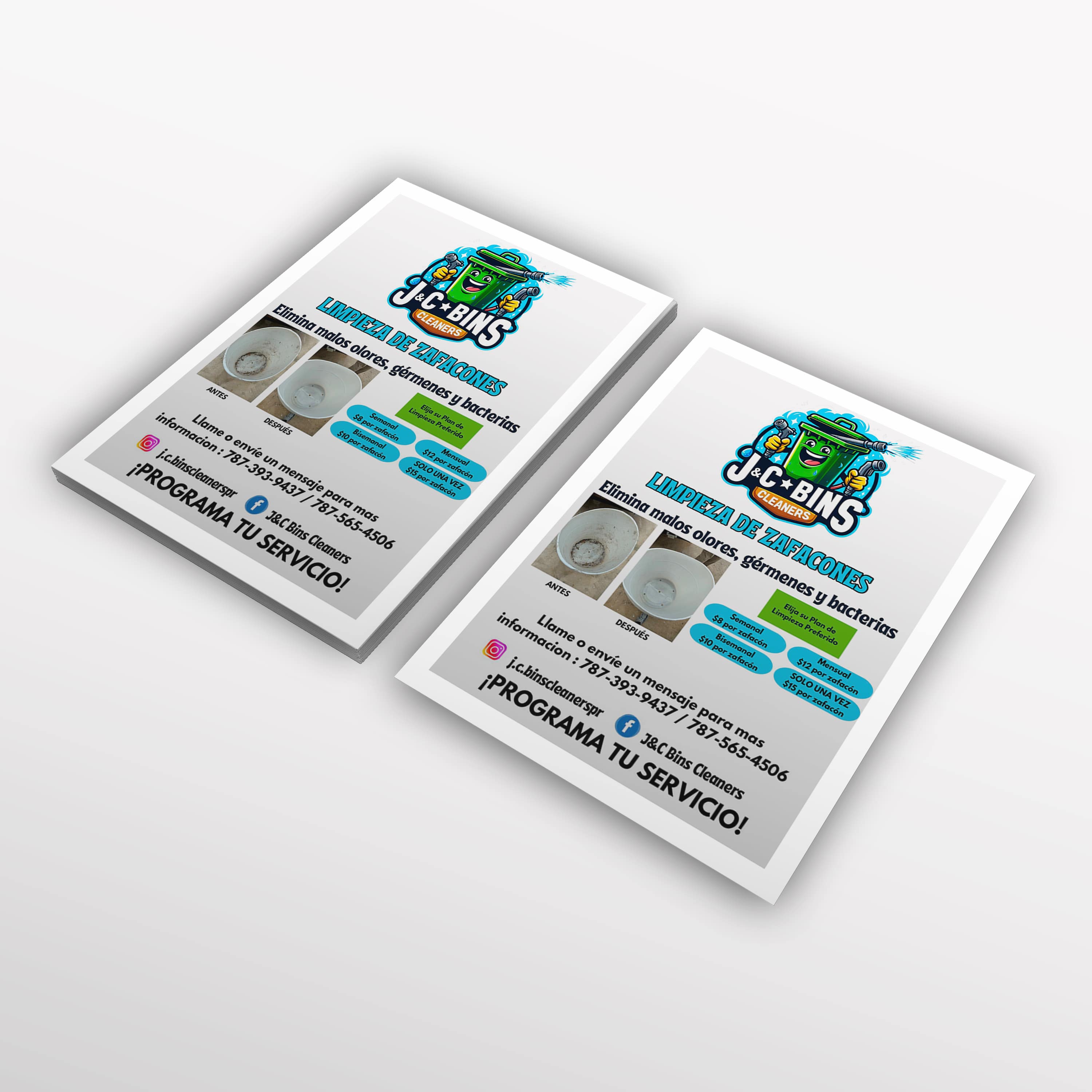 Flyers 1/4 Página Full Color (Papel / 1 Lado) - CTM Printing Solutions Venta de Stickers / Labels Puerto Rico